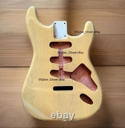 Nouveau corps de Strat pour Fender Strat en aulne, finition brillante Butterscotch Blonde, guitare SSS