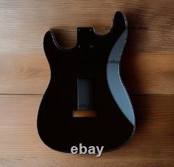 Nouveau corps de Strat pour Fender Strat en aulne, noir brillant, guitare SSS