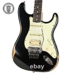Nouvelle Boutique Personnalisée Fender 1960 Relic Floyd Rose Stratocaster Noir