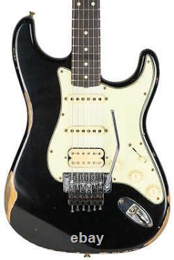Nouvelle Boutique Personnalisée Fender 1960 Relic Floyd Rose Stratocaster Noir