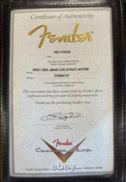 Nouvelle Fender CS 1965 Stratocaster Journeyman Vieilli 3 Tons Sunburst