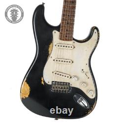 Nouvelle Fender Masterbuilt Stratocaster des années 50 Heavy Relic Noir sur Violin Burst