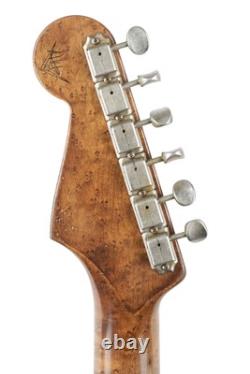 Nouvelle Fender Masterbuilt Stratocaster des années 50 Heavy Relic Noir sur Violin Burst