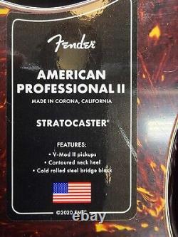 Nouvelle boîte ouverte Fender American Professional II Stratocaster 2024 3 Sunburst de couleur Sunburst