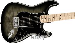 Nouvelle guitare électrique Fender Affinity Stratocaster FMT HSS, manche en érable, finition noire dégradée