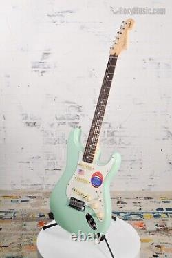 Nouvelle guitare électrique Fender Jeff Beck Signature Stratocaster Surf Green avec étui