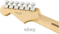 Nouvelle guitare électrique Fender Player Series Stratocaster en blanc polaire avec touche en érable