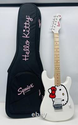 Nouvelle guitare électrique Squier x Hello Kitty Stratocaster blanche avec housse de transport gratuite SH