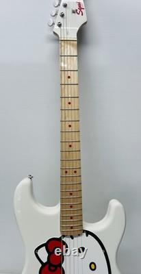 Nouvelle guitare électrique Squier x Hello Kitty Stratocaster blanche avec housse de transport gratuite SH