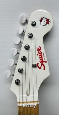 Nouvelle guitare électrique Squier x Hello Kitty Stratocaster blanche avec housse de transport gratuite SH