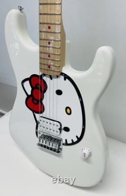 Nouvelle guitare électrique Squier x Hello Kitty Stratocaster blanche avec housse de transport gratuite SH