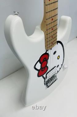 Nouvelle guitare électrique Squier x Hello Kitty Stratocaster blanche avec housse de transport gratuite SH