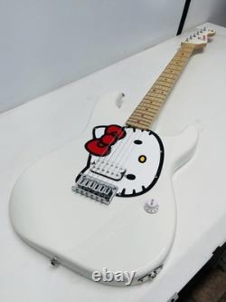 Nouvelle guitare électrique Squier x Hello Kitty Stratocaster blanche avec housse de transport gratuite SH