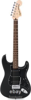 Pack Squier Affinity Series Stratocaster HSS Charcoal Frost Metallic avec