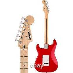 Pack de guitare Squier Sonic Stratocaster LE avec manche en érable et ampli Frontman 10G Rouge Torino