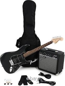 Pack de guitare électrique Squier Affinity Stratocaster HSS en Charcoal Frost Metallic