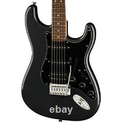 Pack guitare Squier Affinity Stratocaster HSS avec ampli 15G et finition Charcoal Frost Metallic