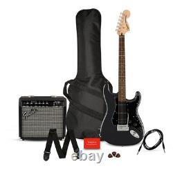 Pack guitare Squier Affinity Stratocaster HSS avec ampli Frontman – Charcoal Frost Metal