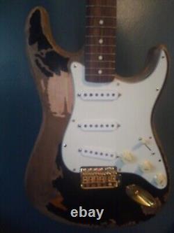 Paradise Valley Guitars atelier personnalisé Black1 John Mayer Heavy Relic Stratocaster