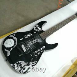 Personnalité Motif Noir Matériel Kirk Hammett Ouija 6 Cordes Guitare Électrique