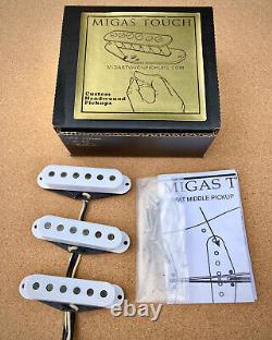 Pickups à enroulement manuel Fender Stratocaster Jalapeno Poppers en laque potée