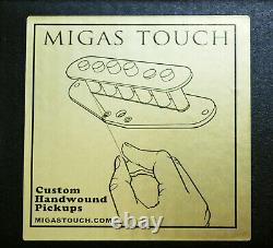 Pour Stratocaster'65 Vintage Pickups Set Hand Wound Par Migas Touch Strat
