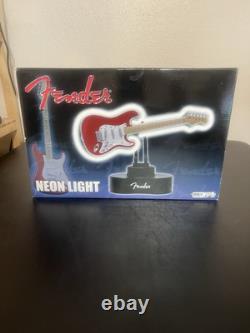 Rare Fender Stratocaster Mini Échelle Lumière Néon Nib À Voir Absolument