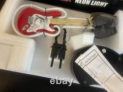 Rare Fender Stratocaster Mini Échelle Lumière Néon Nib À Voir Absolument
