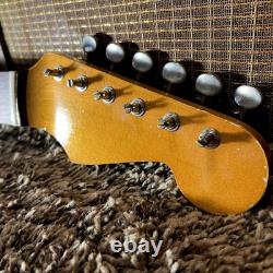 Relique Fender Stratocaster Manche RI Custom SRO62 Placage AllParts avec Incrustation en Argile Vieillie