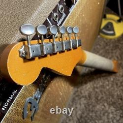 Relique Fender Stratocaster Manche RI Custom SRO62 Placage AllParts avec Incrustation en Argile Vieillie
