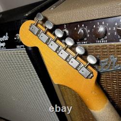 Relique Fender Stratocaster Manche RI Custom SRO62 Placage AllParts avec Incrustation en Argile Vieillie