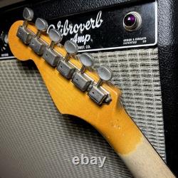 Relique Fender Stratocaster Manche RI Custom SRO62 Placage AllParts avec Incrustation en Argile Vieillie
