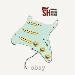 SHG5014 Pickguard Stratocaster moderne chaud sans bruit câblé, chargé, spécification USA, neuf