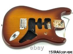 Série Fender Deluxe Stratocaster Strat Body + Hardware 2 Point Tobacco Burst