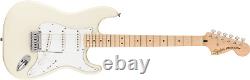Série Squier Affinity Stratocaster White Pickguard Olympic Col D'érable Blanc