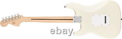 Série Squier Affinity Stratocaster White Pickguard Olympic Col D'érable Blanc