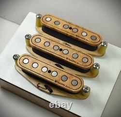Set de micros Stratocaster Wiggins Brand, érable flammé, bobinage surabondant des années 70