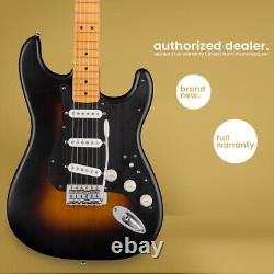 Squier 40e Anniversaire Strat Édition Vintage Satiné Sunburst 2 Couleurs