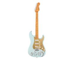 Squier 40e anniversaire Stratocaster Satin Sonic Blue avec touche en érable