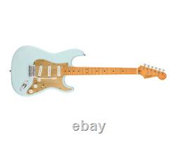 Squier 40e anniversaire Stratocaster Satin Sonic Blue avec touche en érable