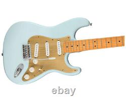 Squier 40e anniversaire Stratocaster Satin Sonic Blue avec touche en érable