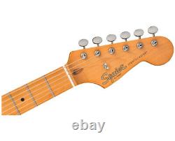 Squier 40e anniversaire Stratocaster Satin Sonic Blue avec touche en érable