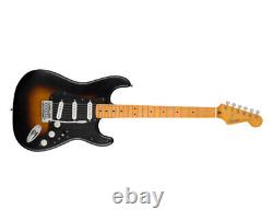 Squier 40ème anniversaire Stratocaster Satin Wide 2-Tone Sunburst avec touche en érable