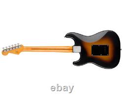 Squier 40ème anniversaire Stratocaster Satin Wide 2-Tone Sunburst avec touche en érable