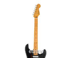 Squier 40ème anniversaire Stratocaster Satin Wide 2-Tone Sunburst avec touche en érable