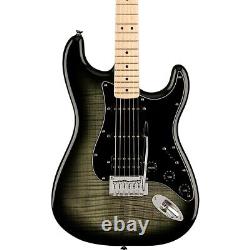 Squier Affinity Series Stratocaster FMT HSS Guitare avec touche en érable Black Burst