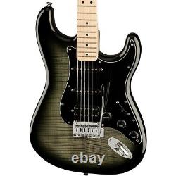 Squier Affinity Series Stratocaster FMT HSS Guitare avec touche en érable Black Burst