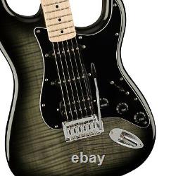 Squier Affinity Series Stratocaster FMT HSS, Touche en érable, Noir dégradé BOÎTE OUVERTE