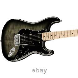 Squier Affinity Series Stratocaster FMT HSS, Touche en érable, Noir dégradé BOÎTE OUVERTE