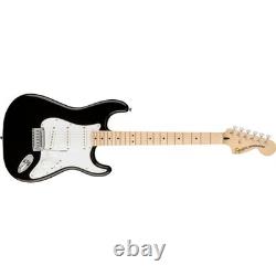Squier Affinity Series T Stratocaster, Touche en Érable, Noir BOÎTE OUVERTE